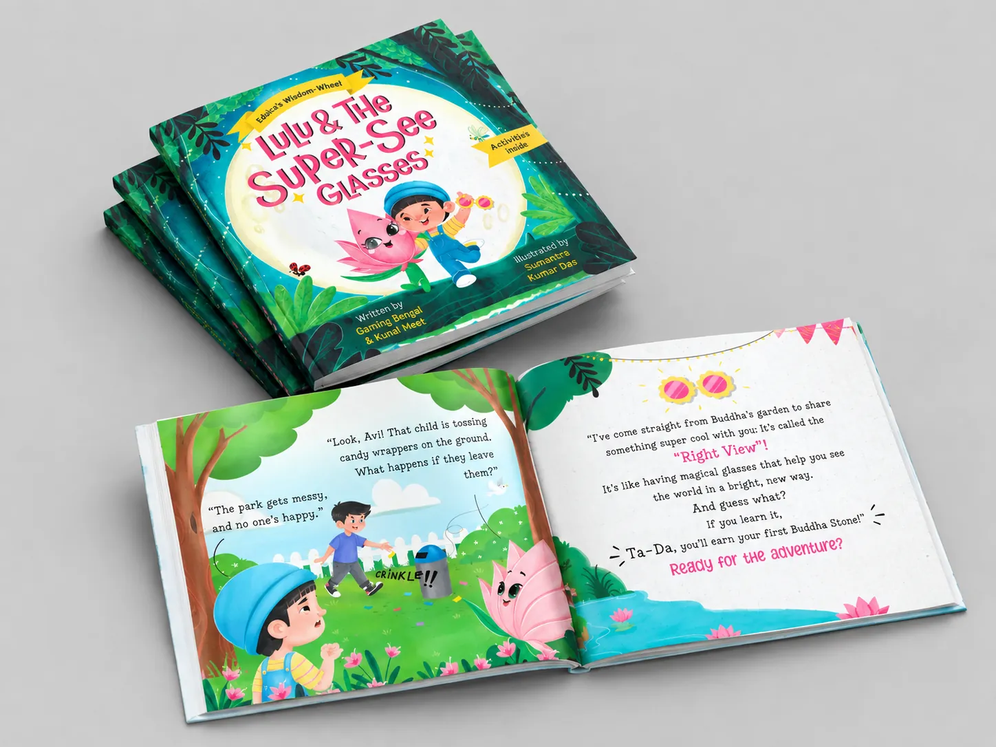 Children's picture book with illustrated interior pages