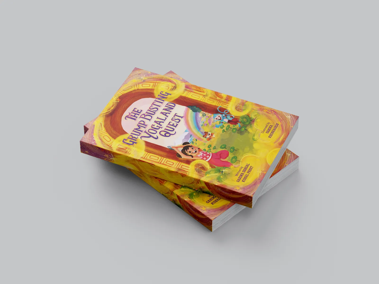 Stacked illustrated children's paperbacks