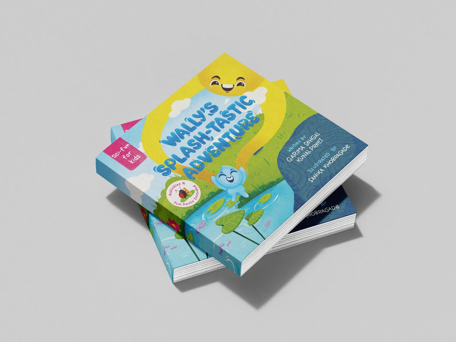 Square illustrated children's picture books