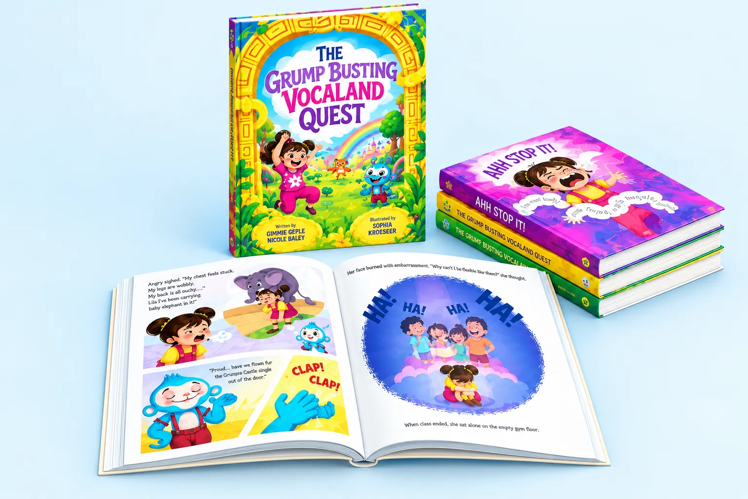 Illustrated children's book with colour interiors