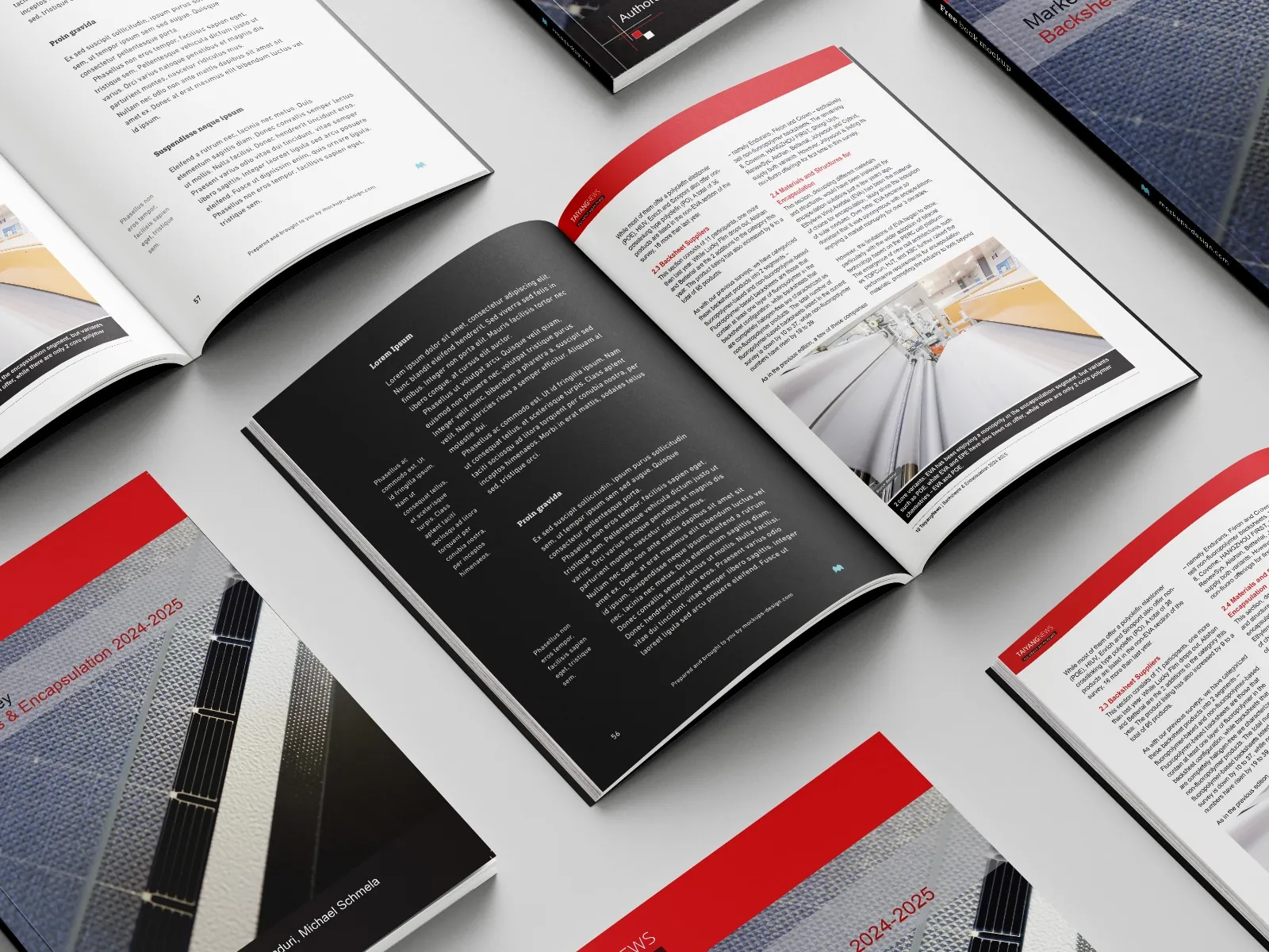 Full-bleed brochure mockup set