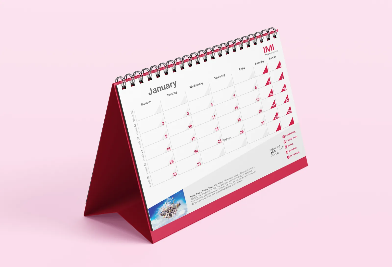 Pharma desk calendar printing