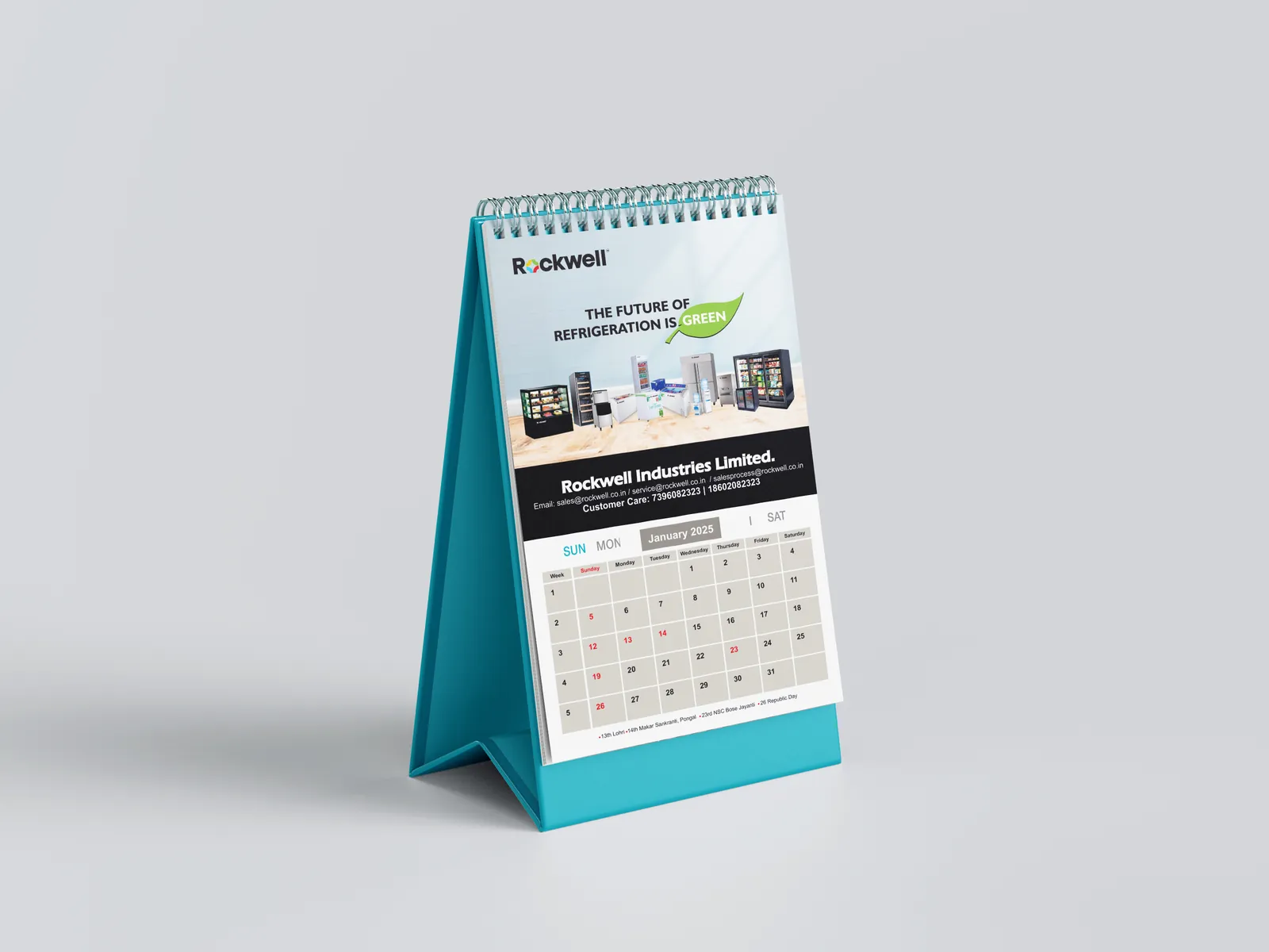 Premium corporate desk calendar